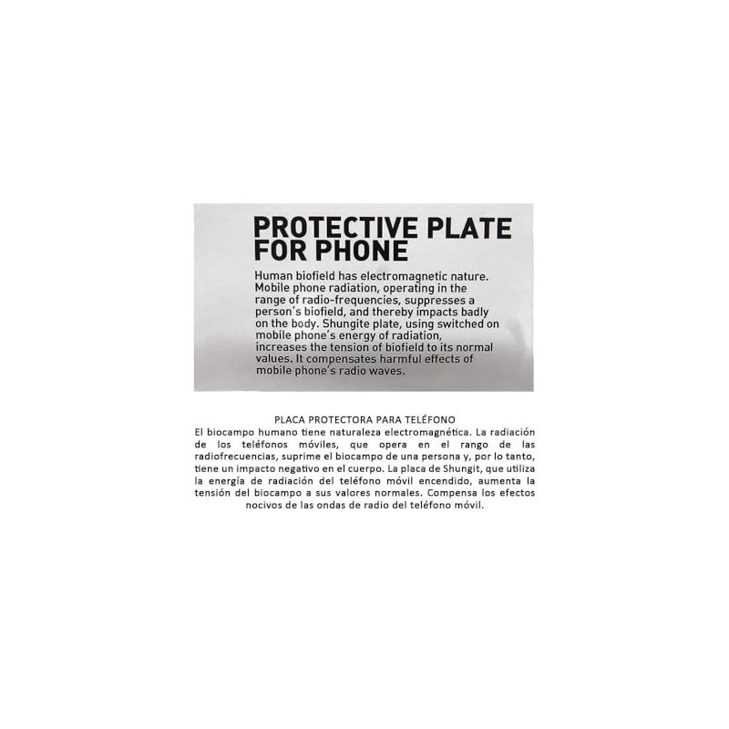 Shungite Adhesive Plate – Natural EMF Shield for Devices
