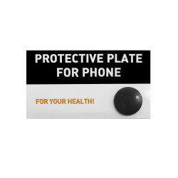Shungite Round Adhesive Plate – EMF Shield & Energy Balance