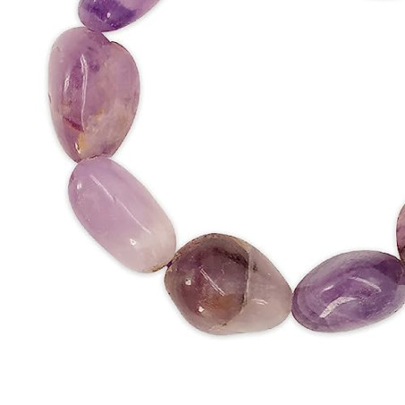 Pulsera de Cantos Rodados de Amatista | Elegancia y Calma Espiritual 2