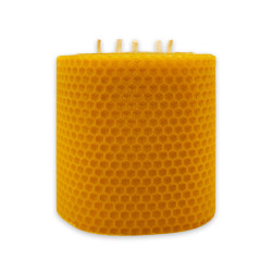 Espelma de Mel 5 Meches 10 x 11 cm - Espelma Natural per a Rituals