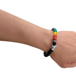 Pulsera de Piedra Natural 7 Chakras Buddha | Equilibrio Energético