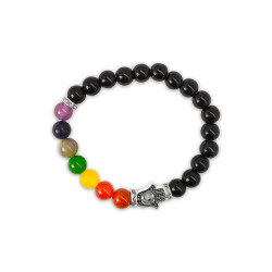 7 Chakras Hamsa Bracelet - Premium Quality