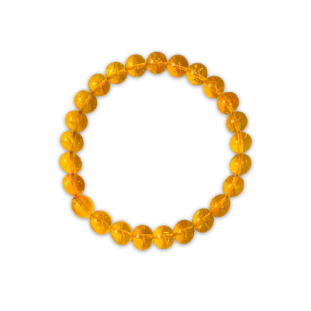 Pulsera de Piedra Natural Citrino - Calidad Premium