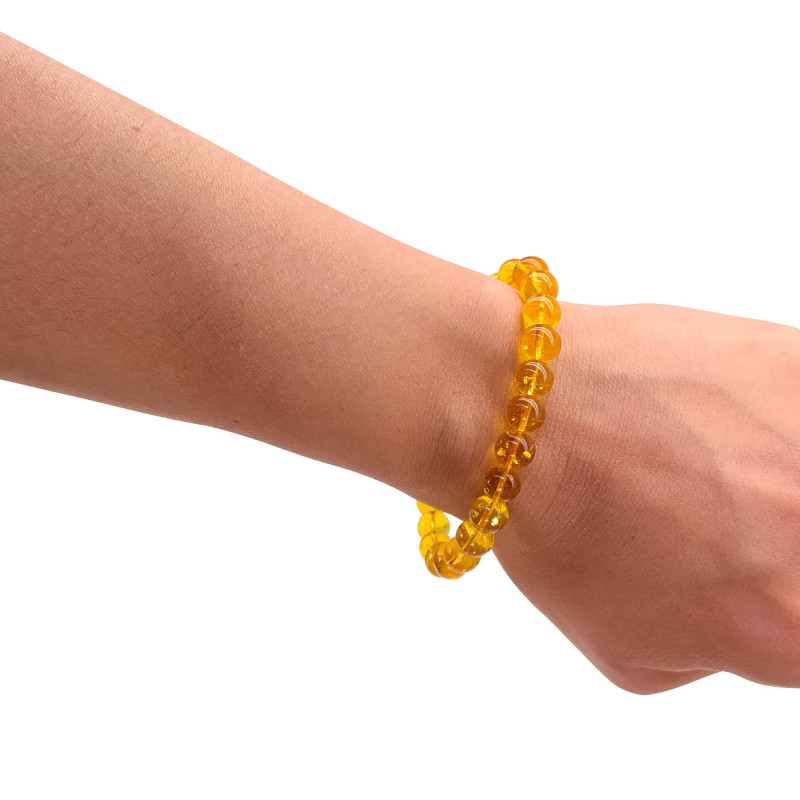 Pulsera de Piedra Natural Citrino - Calidad Premium